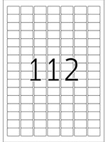 ETIKET HERMA 4334 PREMIUM 25.4X16.9MM WIT DOOS 2800 ST. 1 DOOS-2