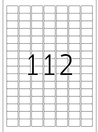 ETIKET HERMA 4334 PREMIUM 25.4X16.9MM WIT DOOS 2800 ST. 1 DOOS-2