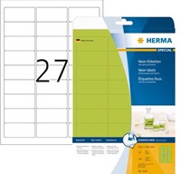 ETIKET HERMA 5143 ETIKET NEONGROEN 63,5X29,6MM  1 PAK-2