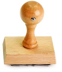 HANDSTEMPEL HOUTEN 55 x 20 MM 1 STUK
