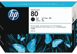 INKCARTRIDGE HP 80 C4871A ZWART 1 STUK