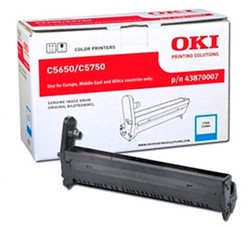 DRUM OKI 43870007 (C5650 C5750) 20K CYAAN ORIGINEEL 1 STUK