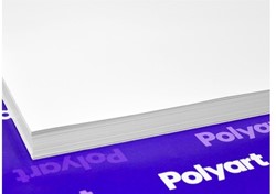Polyart 2-zijdig gestreken mat polyethyleen papier, kleur wit, 200g/m2, pak á 2.000 vel A6 formaat Afmeting 105 x 148 mm (A6)