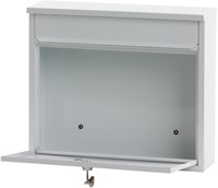 WANDBRIEVENBUS METAAL WIT 36X11X32CM 1 STUK-2