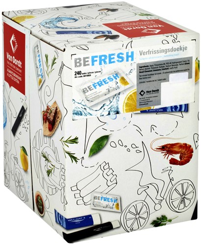 Verfrissingsdoekje van Oordt BeFresh citroen 240 Stuk-5