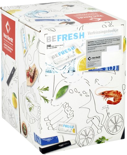 Verfrissingsdoekje van Oordt BeFresh citroen 240 Stuk-11