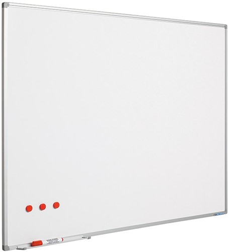 WHITEBOARD SOFTLINE PROFIEL 8MM EMAILSTAAL 90 X 120CM WIT 1 STUK