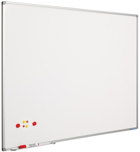WHITEBOARD SOFTLINE PROFIEL 8MM EMAILSTAAL 100 X 200CM WIT 1 STUK